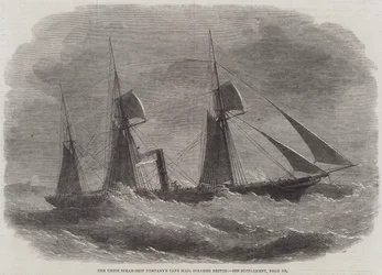Brytyjski parowiec Cape Mail firmy Union Steam-Ship Company